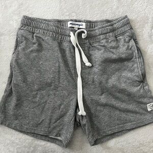 Gray Heathered Cotton-Blend Lounge Shorts